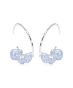Pretty Pearl Silver Stud Earring STS-6124